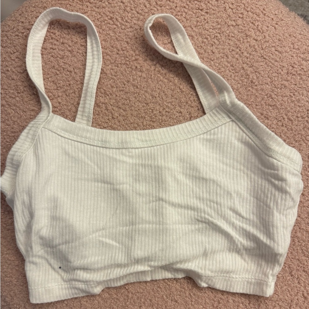 White Alo Yoga Crop Top